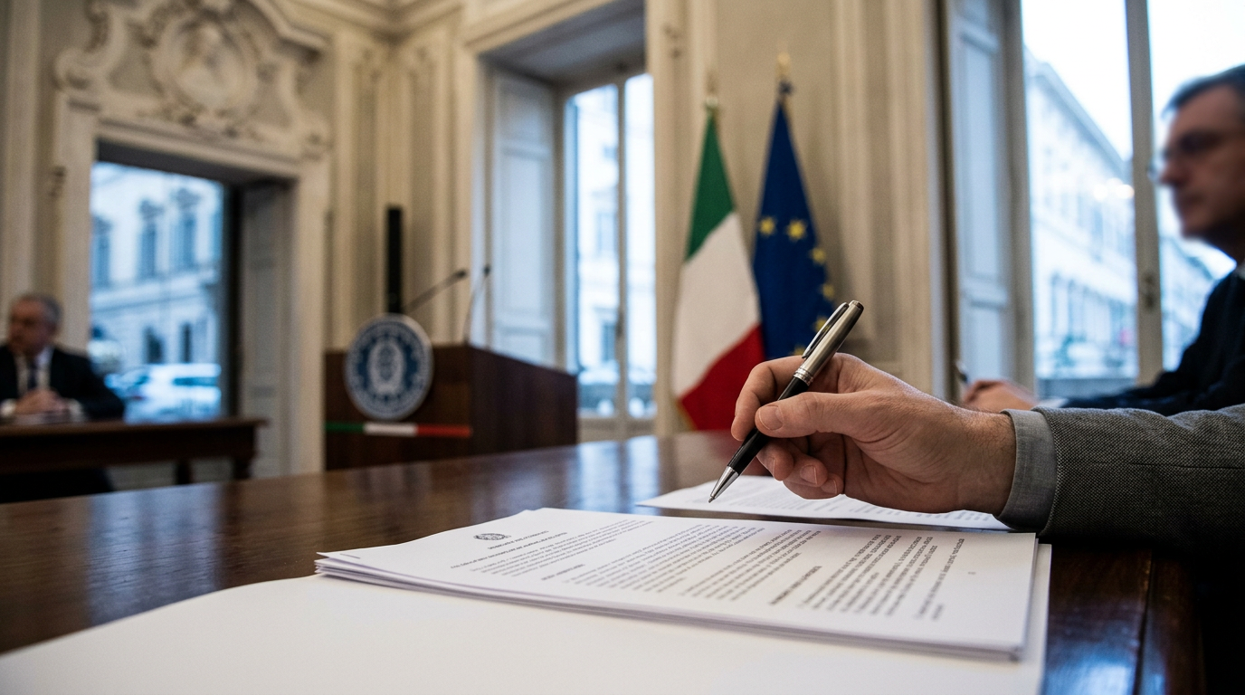 A close-up of a pen and a document with a blurred bank logo in the background, symbolizing transparency and formal agree